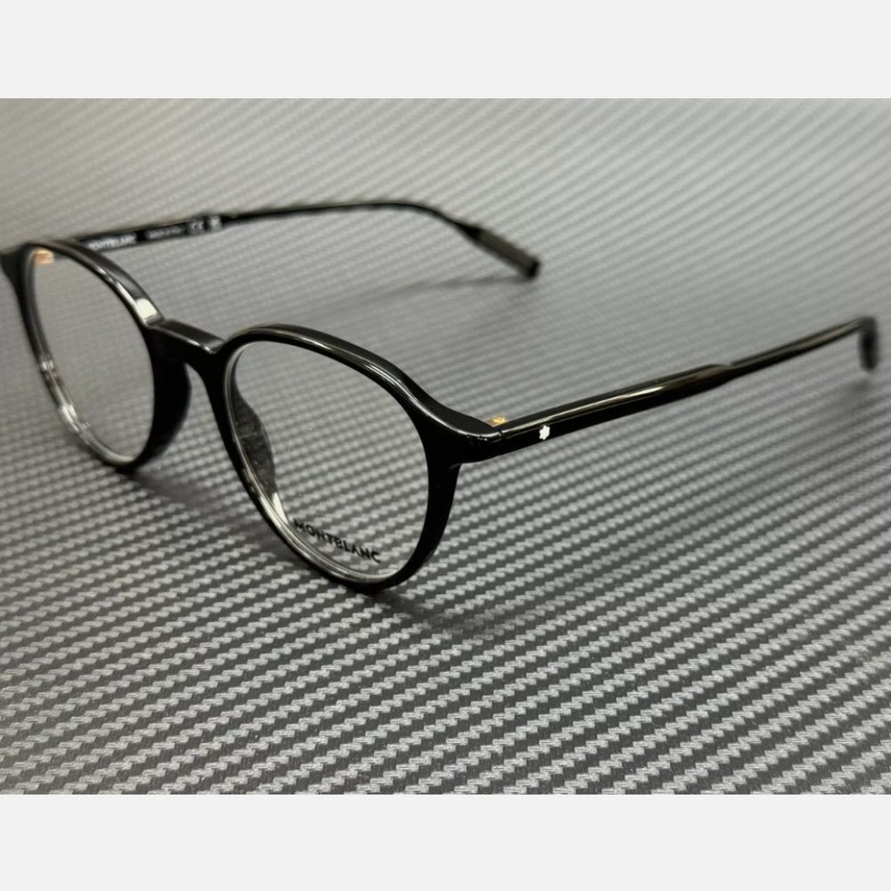 MONT BLANC Black Men's Medium 50 mm Eyeglasses